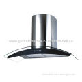 60/90cm Wall Mounting Glass Range Hood with Push Button